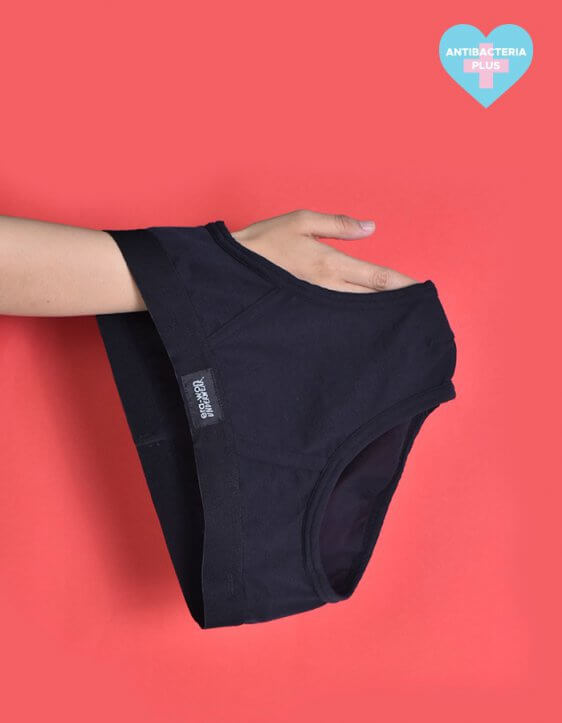 Underwear Antibacteria Zinc Plus Bikini Black กางเกงในชาย erawon